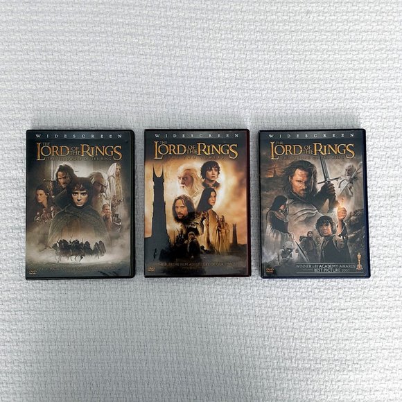 Lord of The Rings Trilogy DVD Widescreen 2 Disc Set - Picture 3 of 12